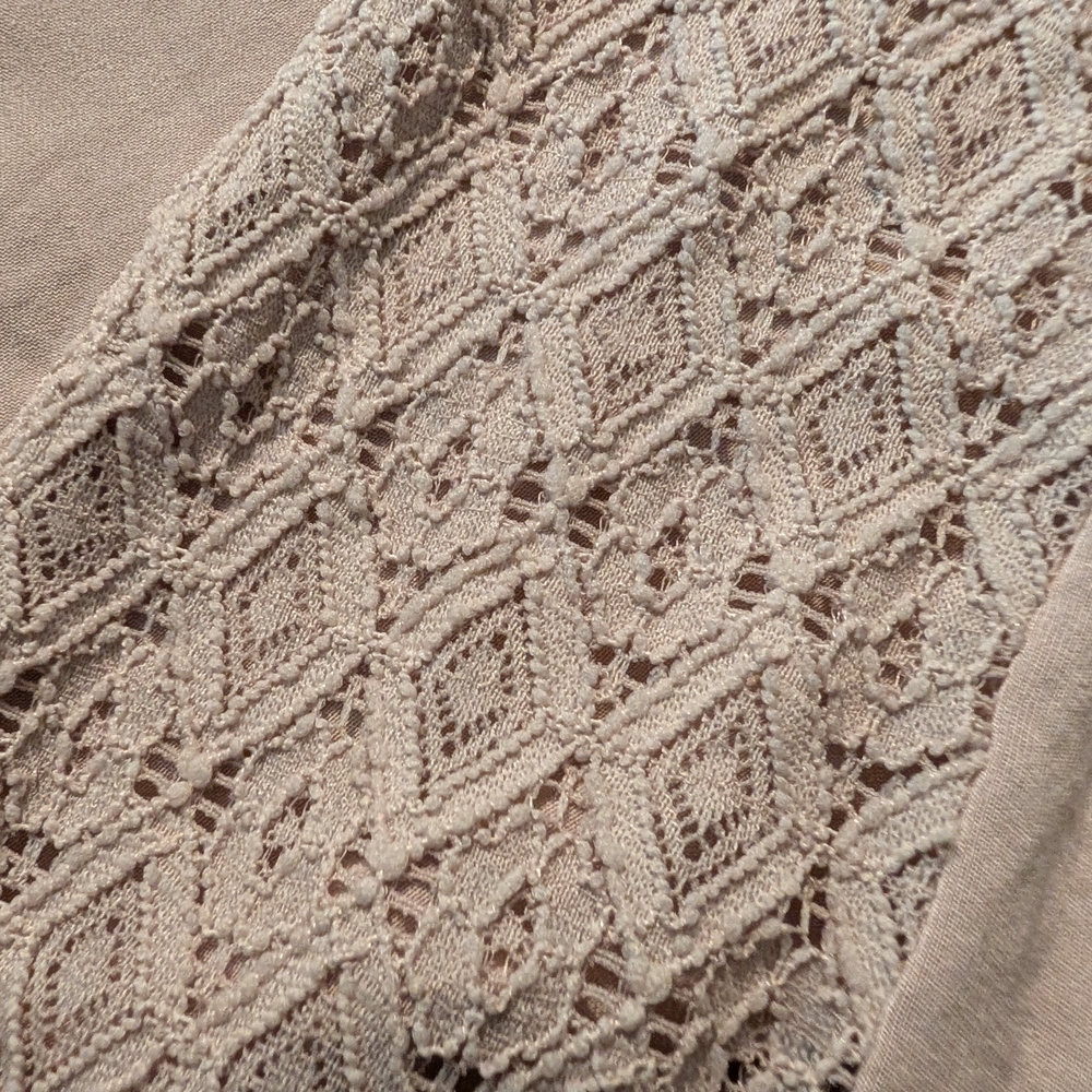 Women's Lace Trim Cardigan Duster - Picture 4 of 4